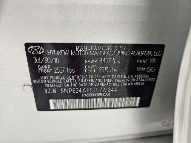 Hyundai Sonata SE 2.4L 2018