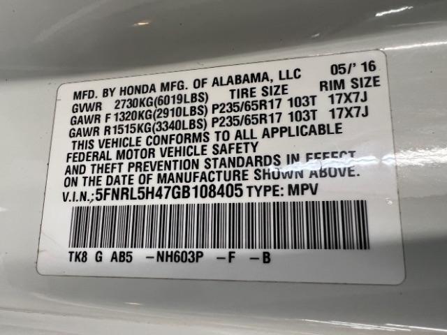 Honda Odyssey 5dr EX 2016