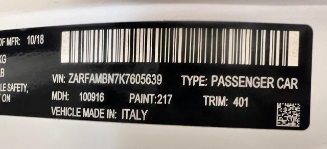 Alfa Romeo Giulia Ti Sport RWD 2019