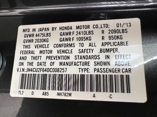 Acura TSX 4dr Sdn I4 Auto Tech Pkg 2013