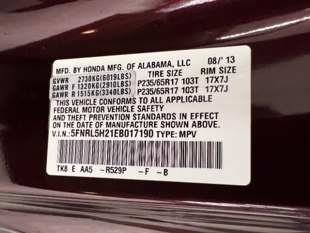 Honda Odyssey 5dr LX 2014