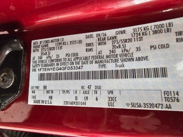 Ford F-150 4WD SuperCrew 145" King Ranch 2016