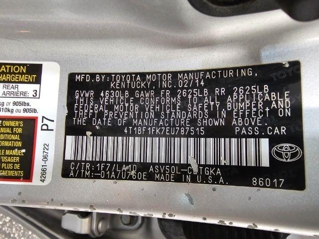 Toyota Camry 2014.5 4dr Sdn I4 Auto SE Sport (Natl) 2014