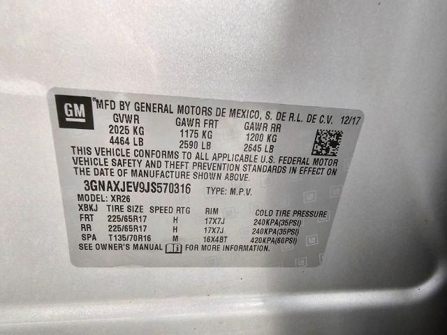 Chevrolet Equinox FWD 4dr LT w/1LT 2018