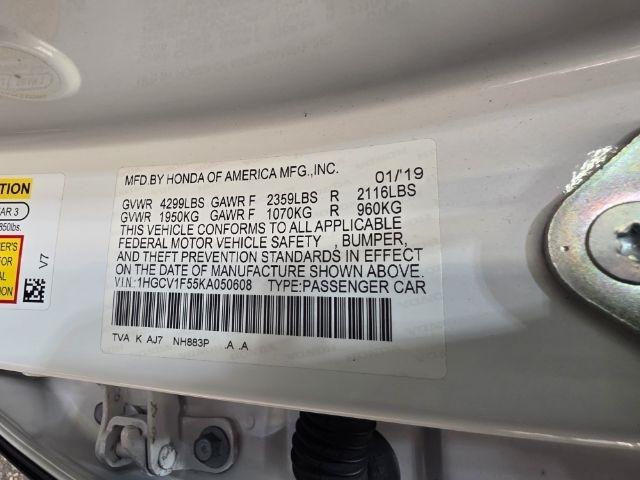 Honda Accord Sedan EX-L 1.5T CVT 2019