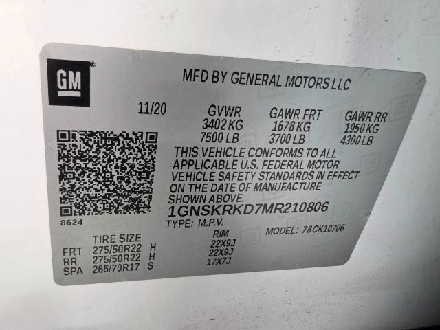 Chevrolet Tahoe 4WD 4dr RST 2021