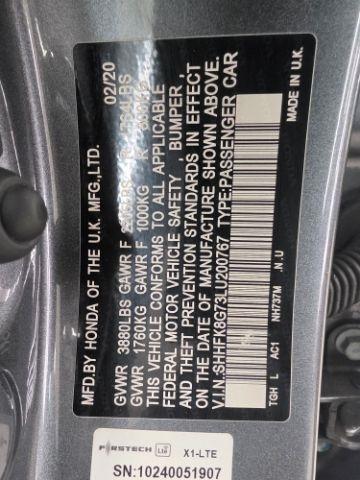 Honda Civic Type R Touring Manual 2020