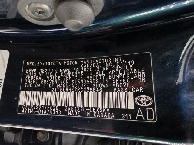 Toyota Corolla XLE CVT (Natl) 2019
