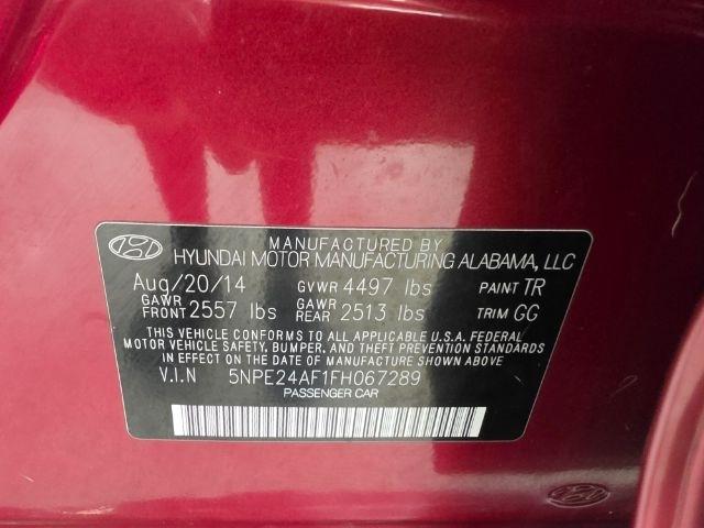 Hyundai Sonata 4dr Sdn 2.4L SE 2015