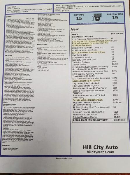 Chevrolet Silverado 1500 LT Double Cab 4WD 2018