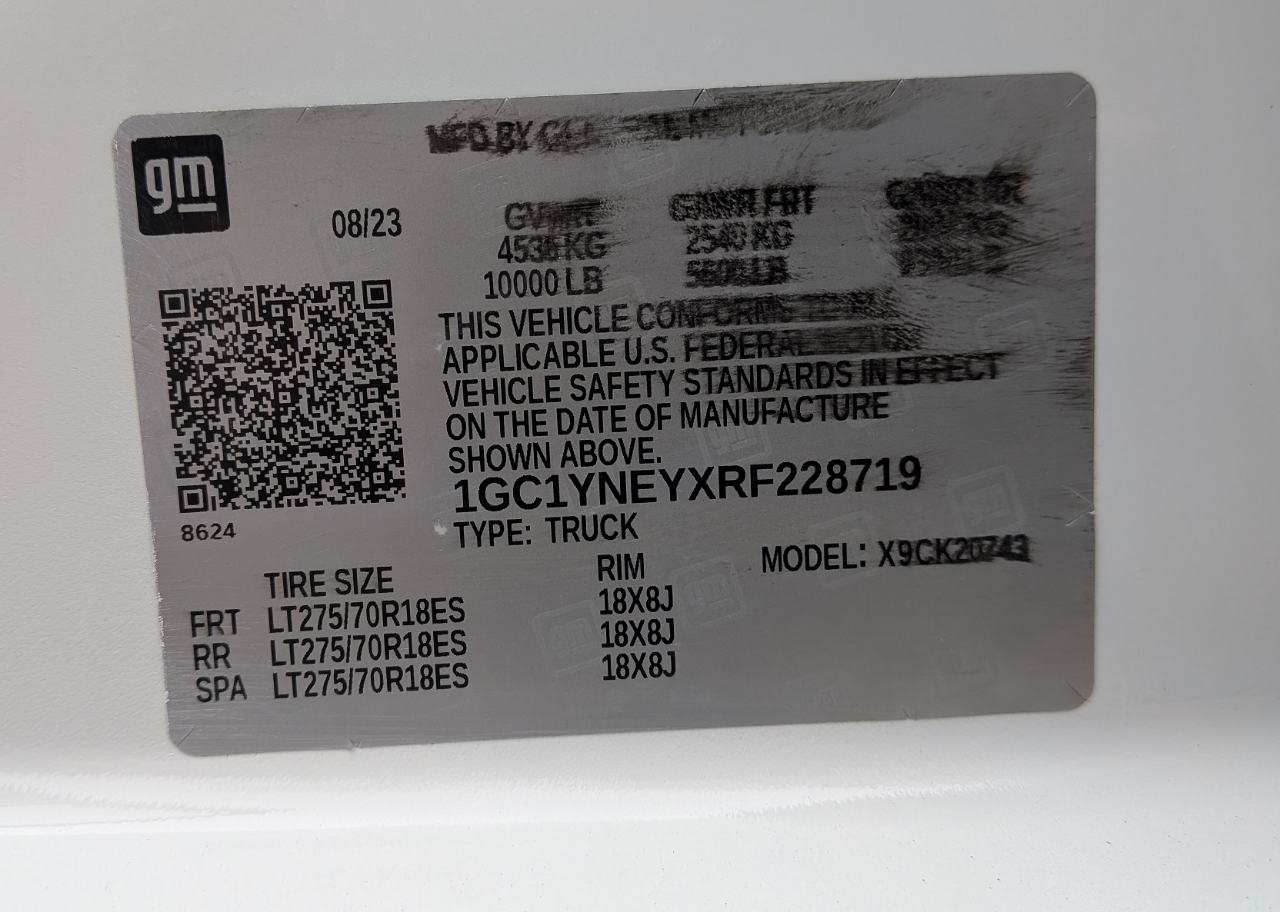 Chevrolet Silverado 2500HD LT Crew Cab Short Box 4WD 2024