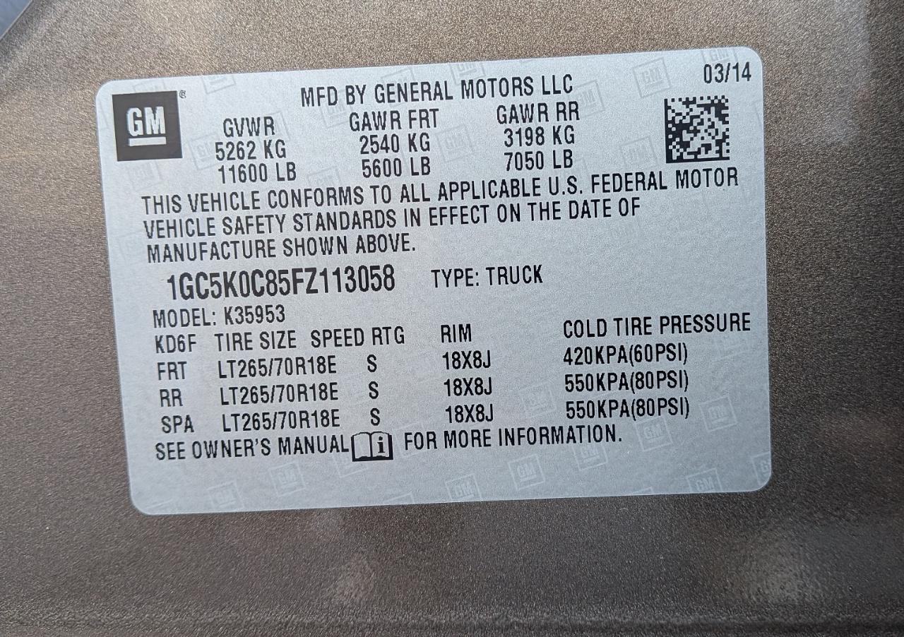 Chevrolet Silverado 3500HD LTZ Double Cab Long Box 4WD 2015