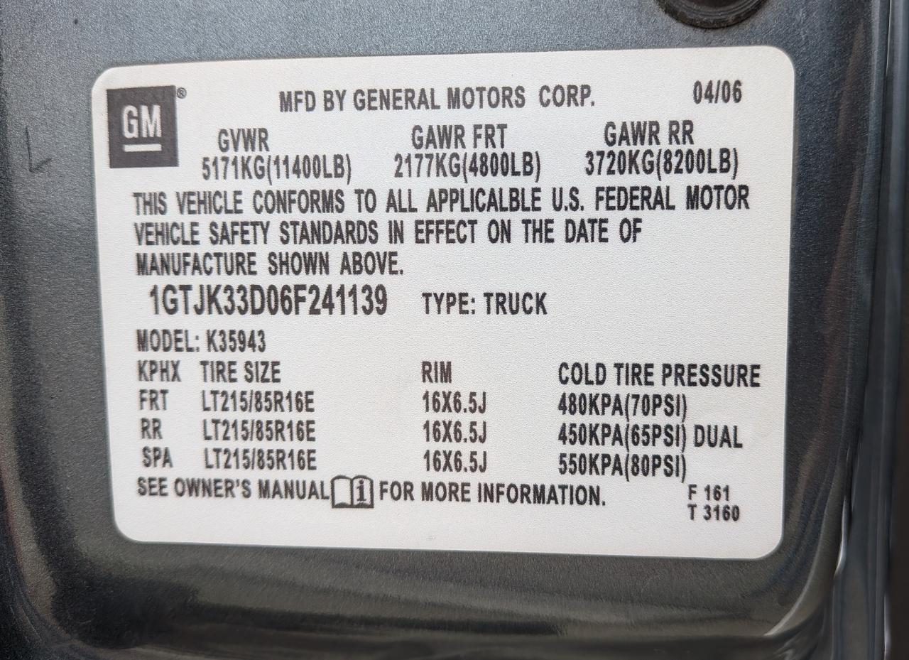 GMC Sierra 3500 SLT Crew Cab 4WD DRW 2006