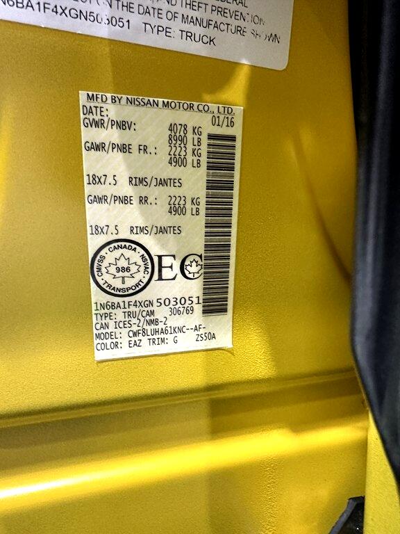 Nissan Titan XD 4WD Crew Cab PRO-4X Diesel 2016 Nissan Titan XD 4WD Crew Cab PRO-4X Diesel 2016