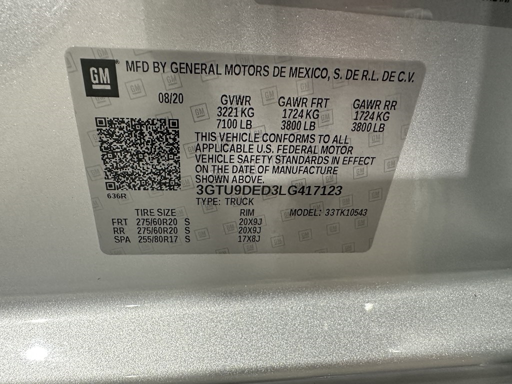GMC Sierra 1500 4WD Crew Cab 147" SLT 2020 GMC Sierra 1500 4WD Crew Cab 147" SLT 2020
