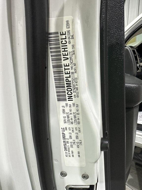 Dodge 3500 2WD Reg Cab 143" WB 60" CA ST 2012