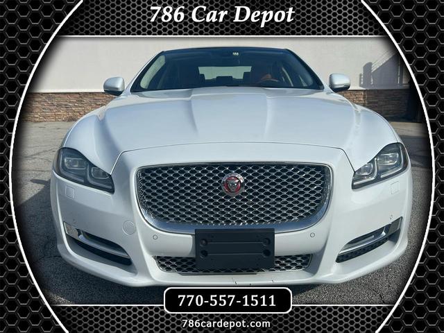 Pearl White 2017 Jaguar XJ-Series XJL Portfolio AWD Sedan All-Wheel Drive Automatic