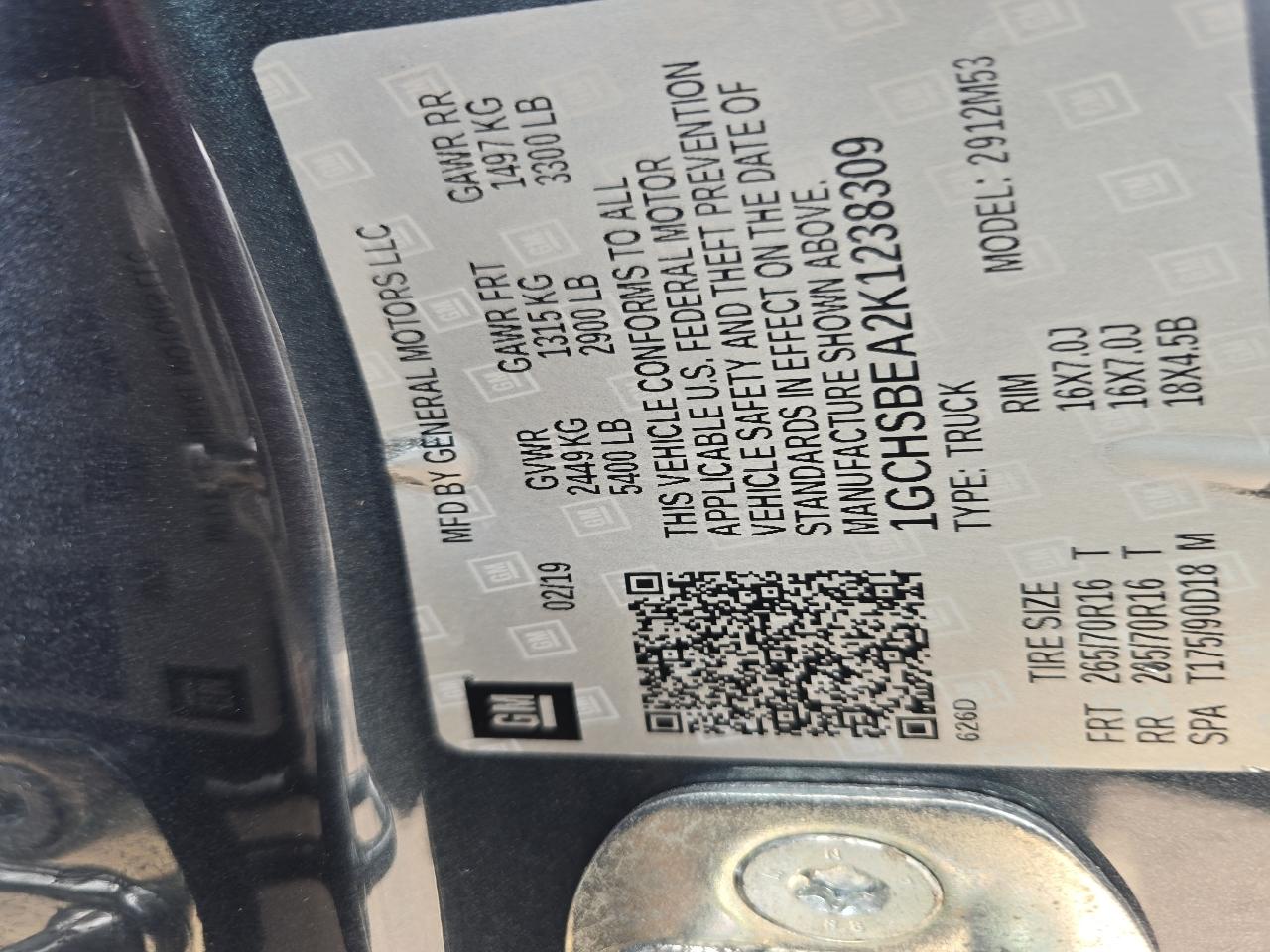 Chevrolet Colorado Work Truck Ext. Cab 2WD 2019