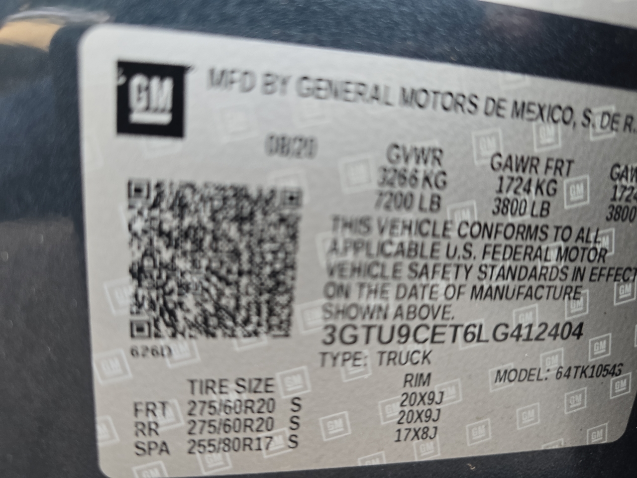 GMC Sierra 1500 Elevation Crew Cab Short Box 4WD 2020