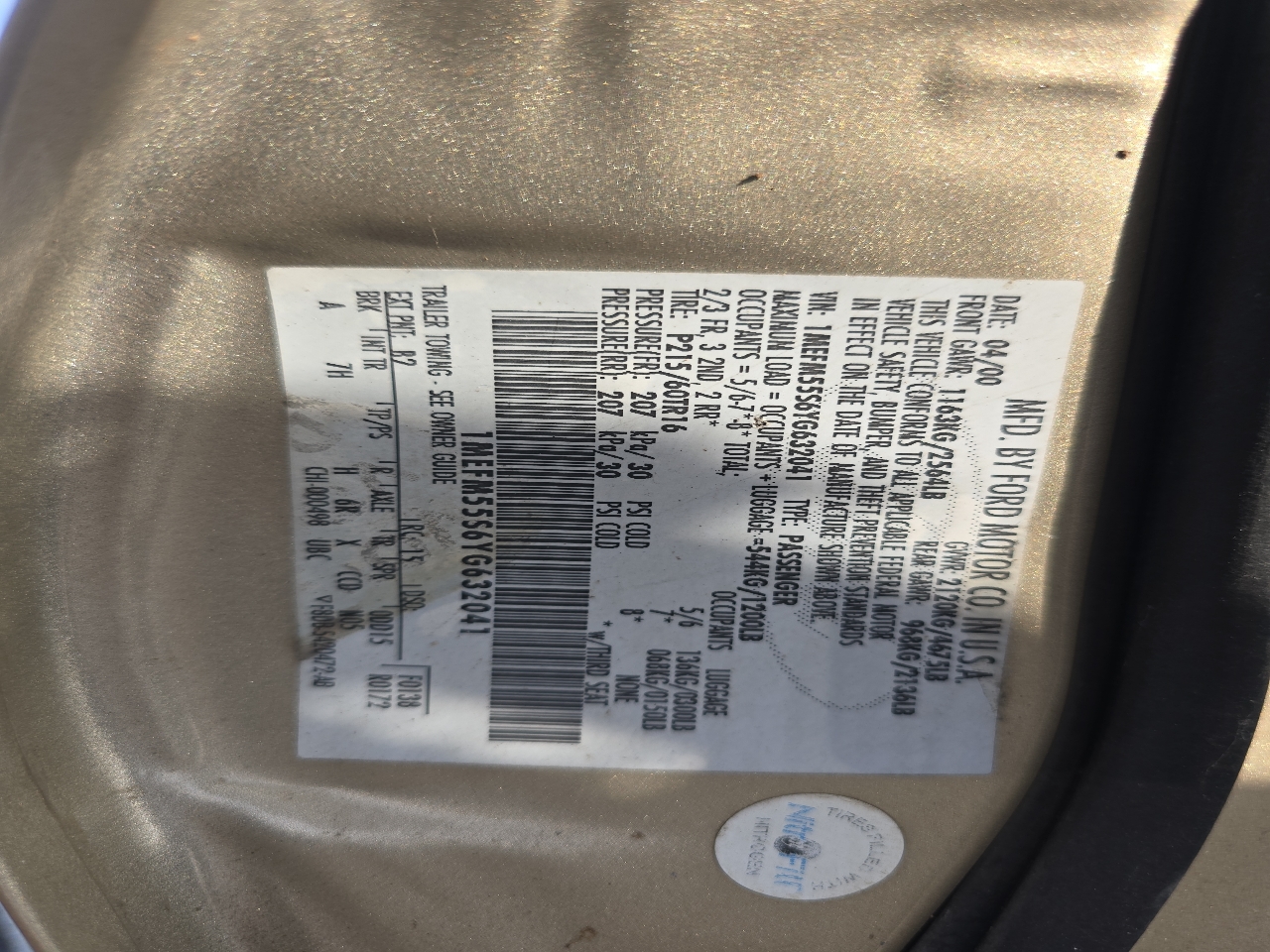 Mercury Sable LS Premium 2000