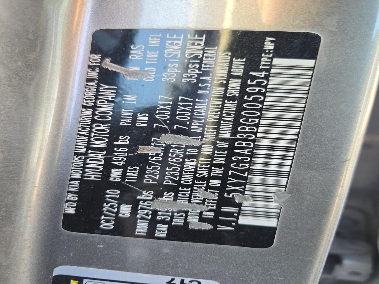 Hyundai Santa Fe GL 2.4 FWD 2011