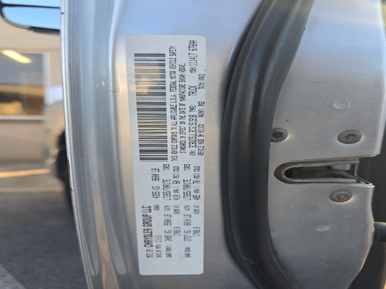 RAM 2500 SLT Crew Cab LWB 4WD 2012