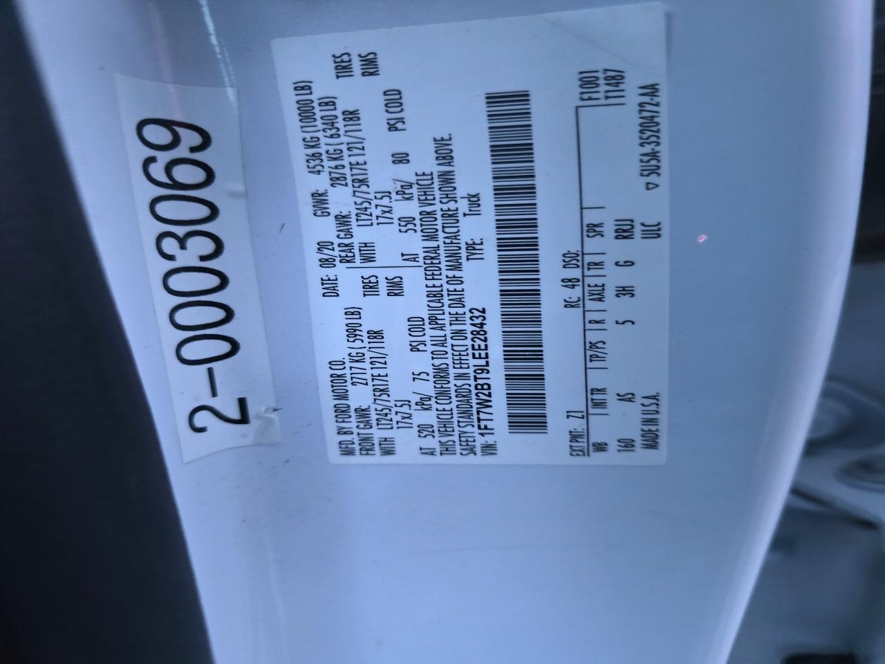 Ford F-250 SD XL Crew Cab 4WD 2020