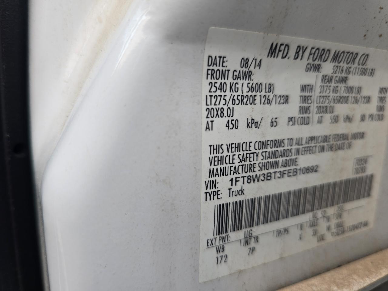 Ford F-350 SD Platinum Crew Cab Long Box 4WD 2015