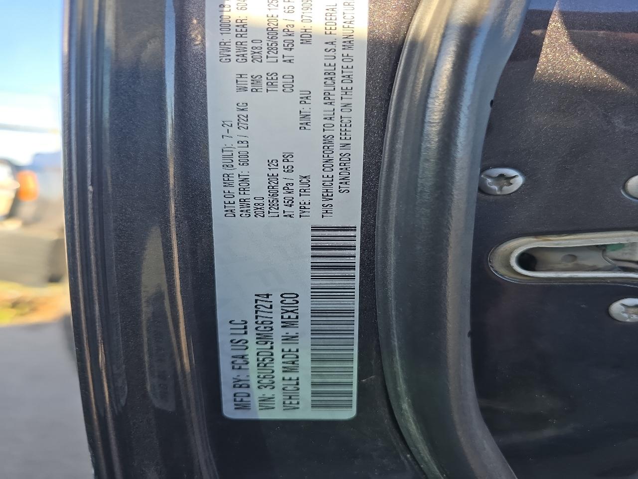 RAM 2500 Lone Star 4x4 Crew Cab 6'4" Box 2021