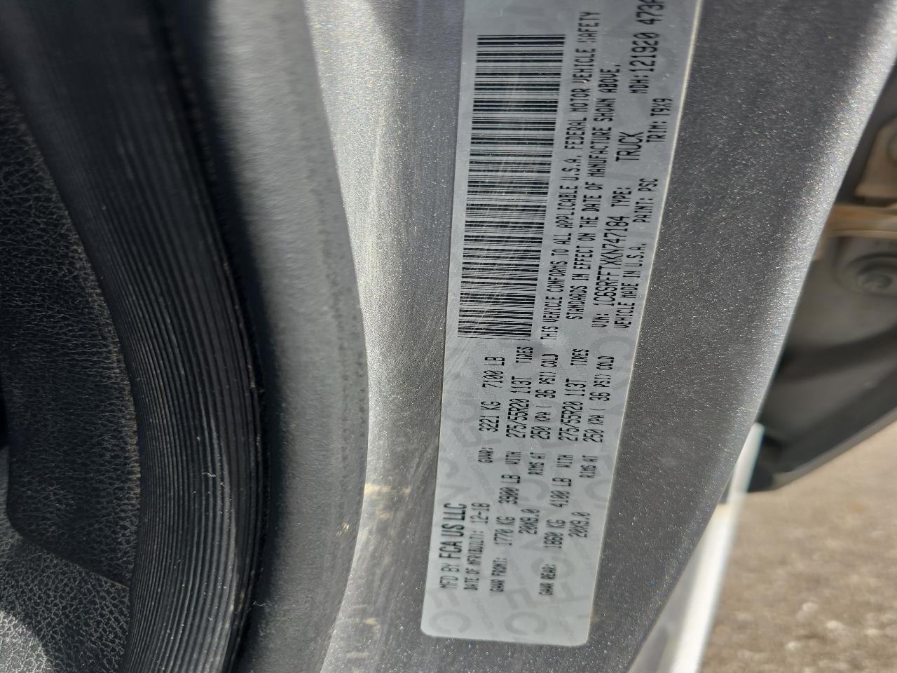 RAM 1500 Big Horn Crew Cab SWB 4WD 2019