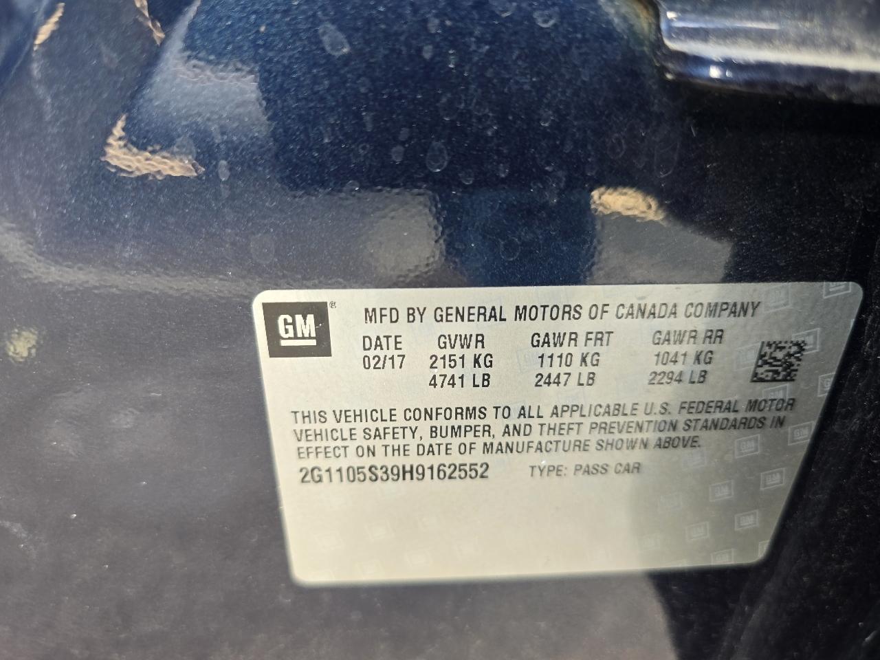 Chevrolet Impala LT 2017