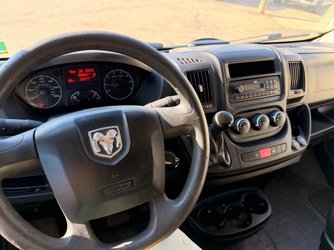 RAM ProMaster Cargo Van 1500 Low Roof 136" WB 2016