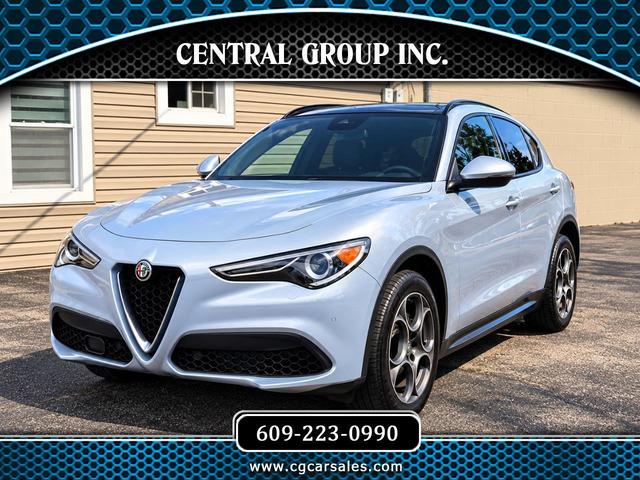 Gray 2022 Alfa Romeo Stelvio SUV / Crossover All-Wheel Drive Automatic