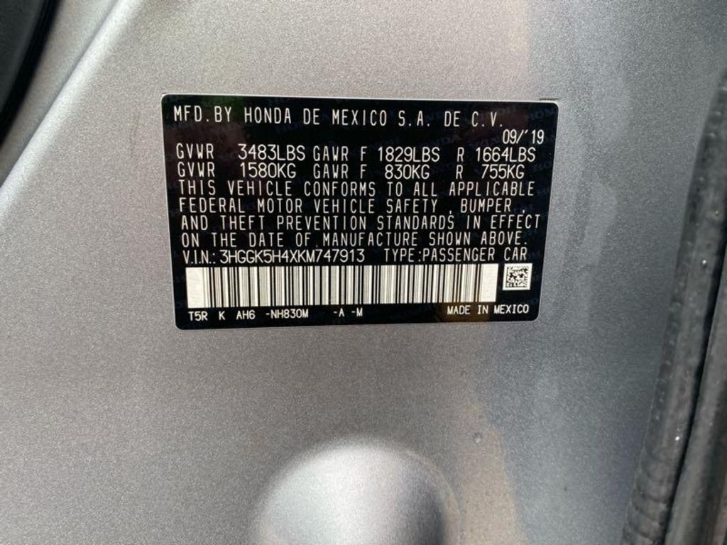 Honda Fit LX CVT 2019 Honda Fit LX CVT 2019