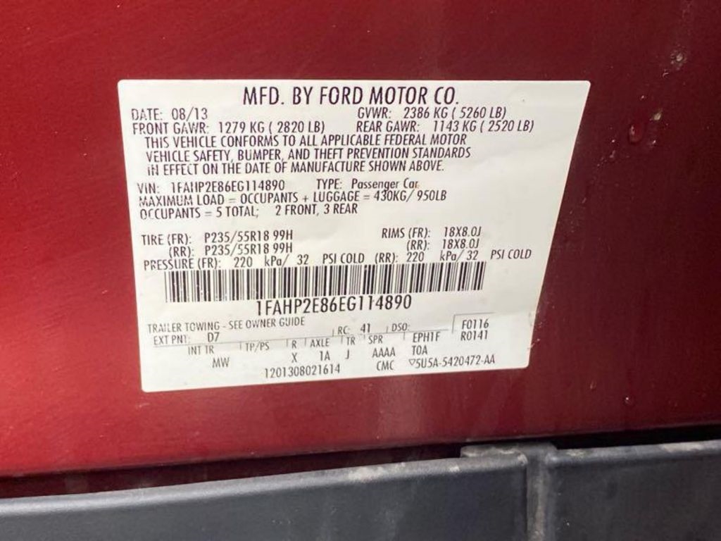 Ford Taurus SEL FWD 2014