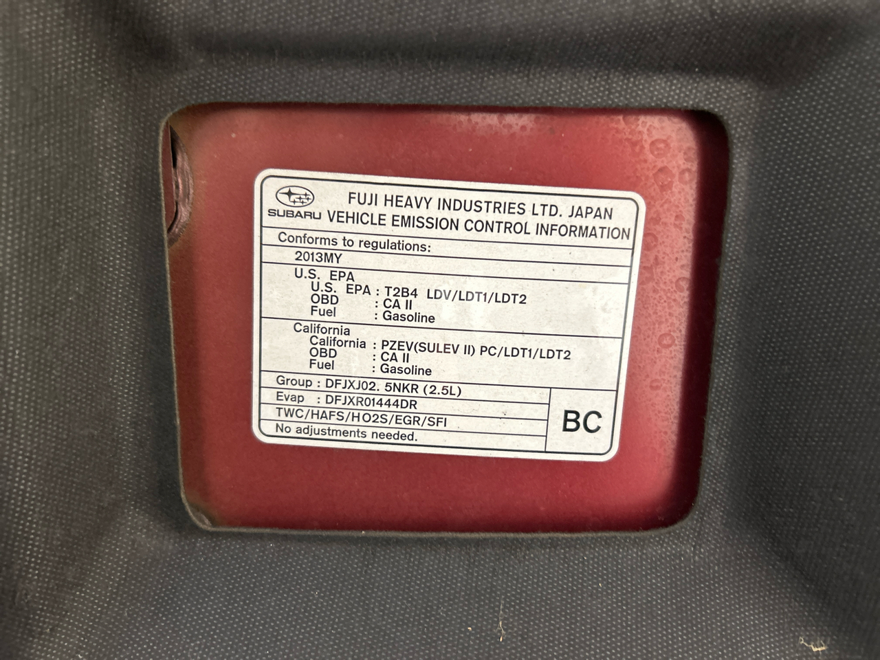 Subaru Legacy 4dr Sdn H4 Auto 2.5i Premium 2013