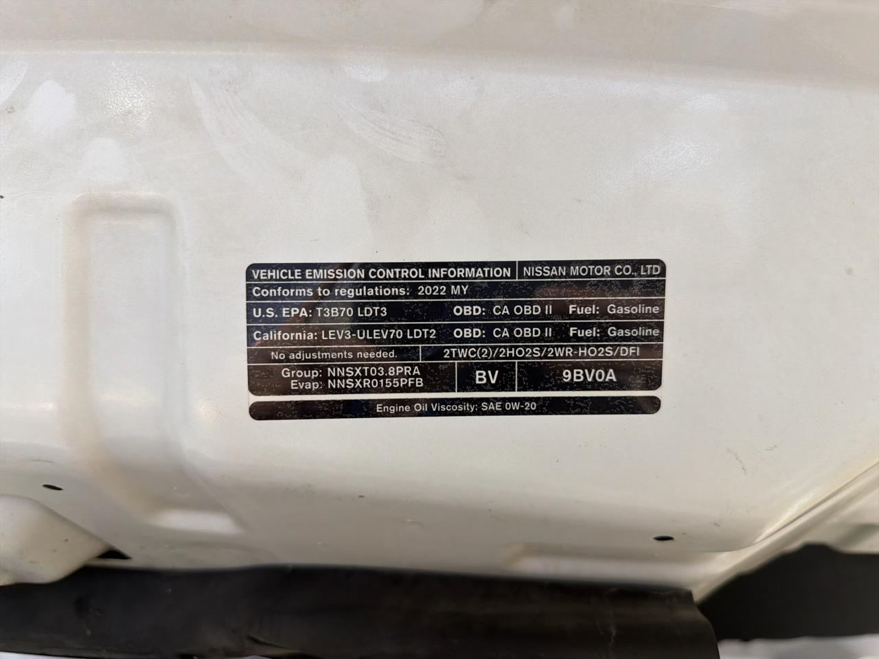 Nissan Frontier Crew Cab 4x4 SV Auto Long Bed 2022