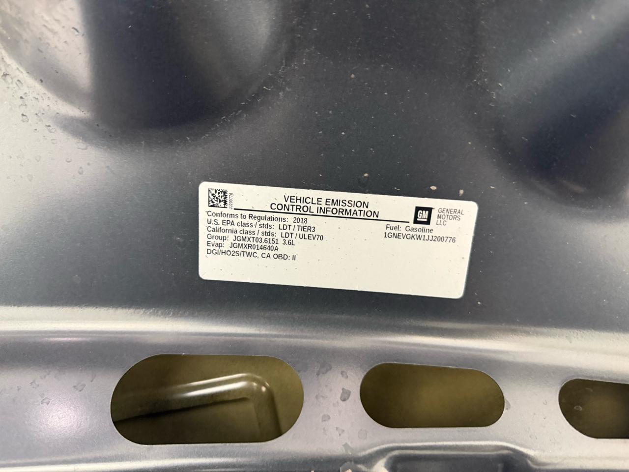 Chevrolet Traverse AWD 4dr LT Cloth w/1LT 2018