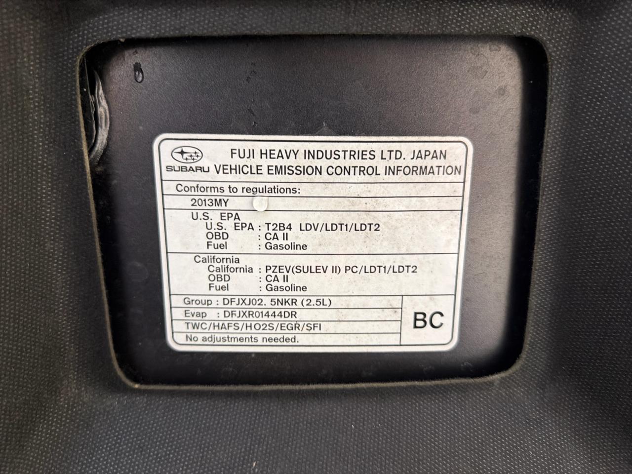 Subaru Legacy 4dr Sdn H4 Auto 2.5i Limited 2013