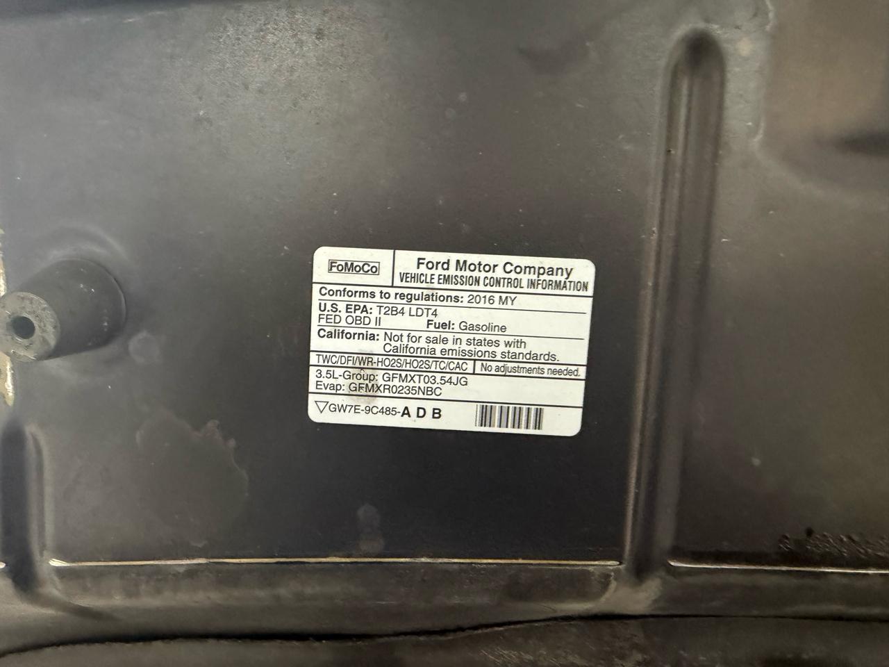 Ford F-150 4WD SuperCrew 157" Platinum 2016