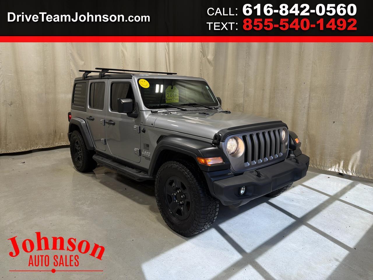 Jeep Wrangler Unlimited Sport 4x4 2018