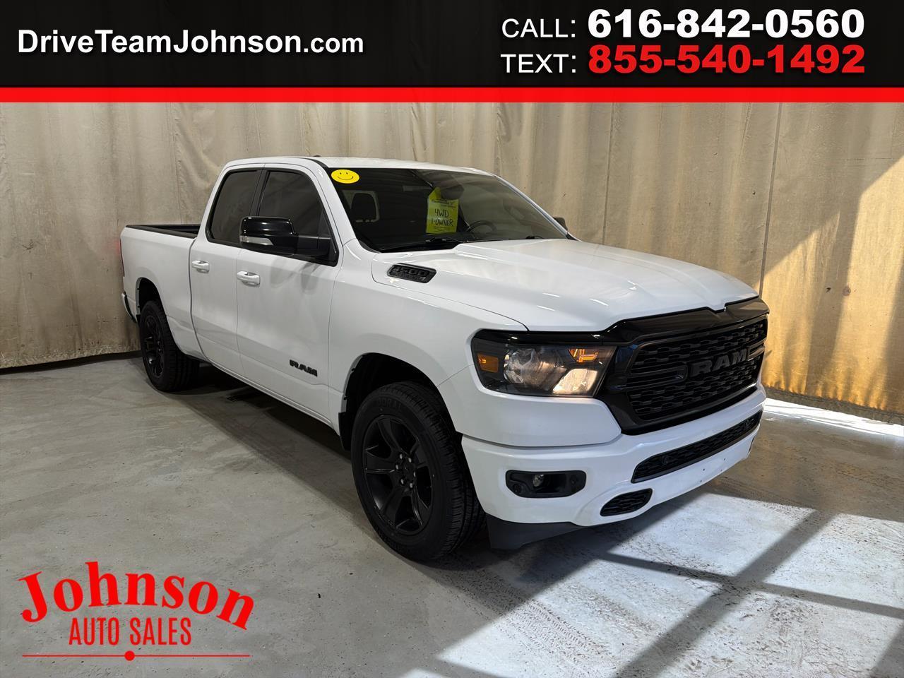 2022 RAM 1500 Big Horn 4x4 Quad Cab 6'4" Box