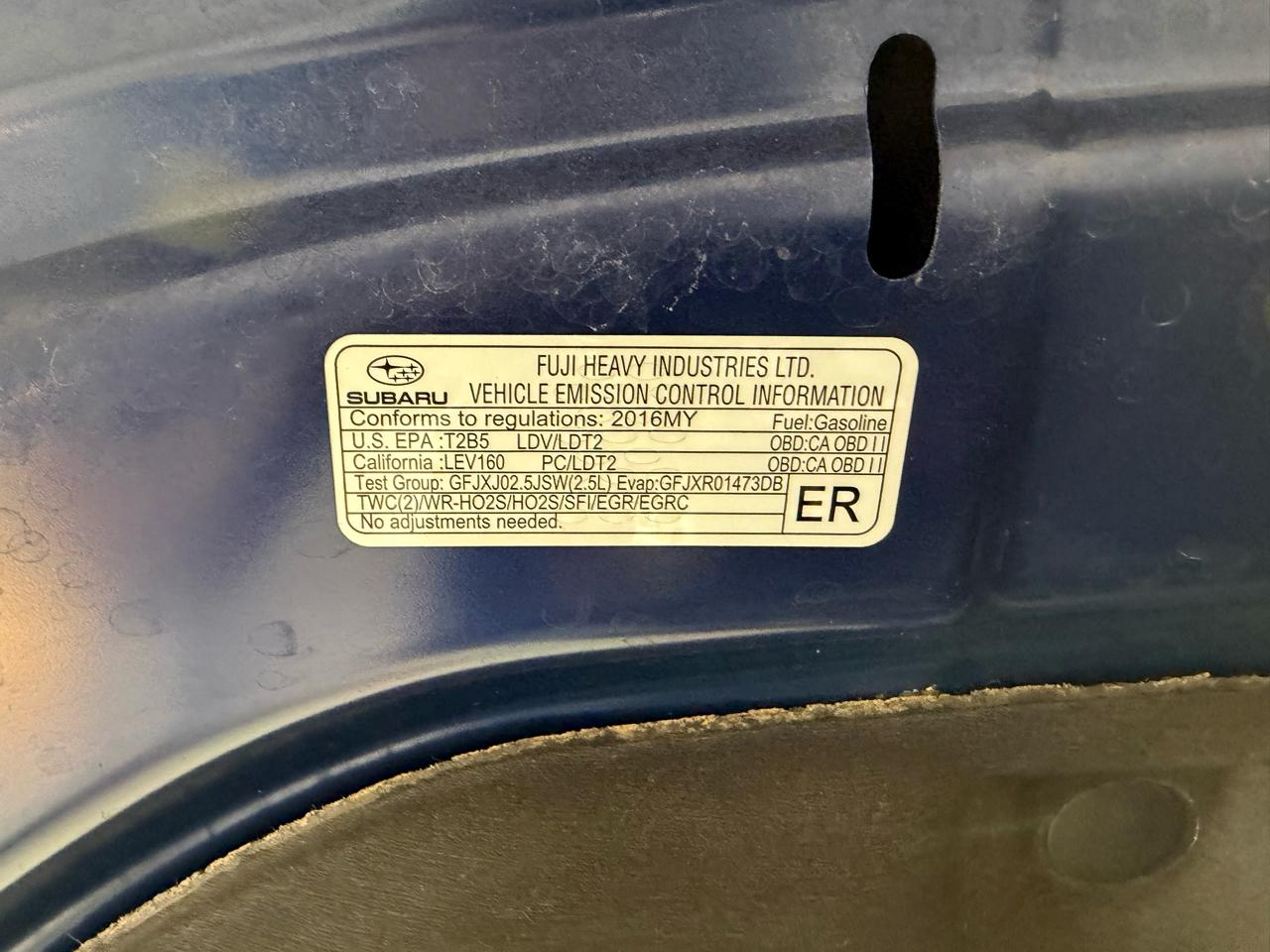 Subaru Outback 4dr Wgn 2.5i Limited 2016