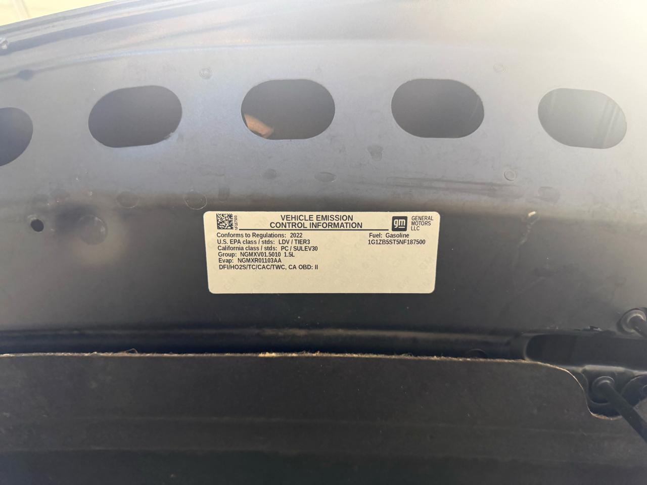 Chevrolet Malibu 4dr Sdn LS w/1LS 2022