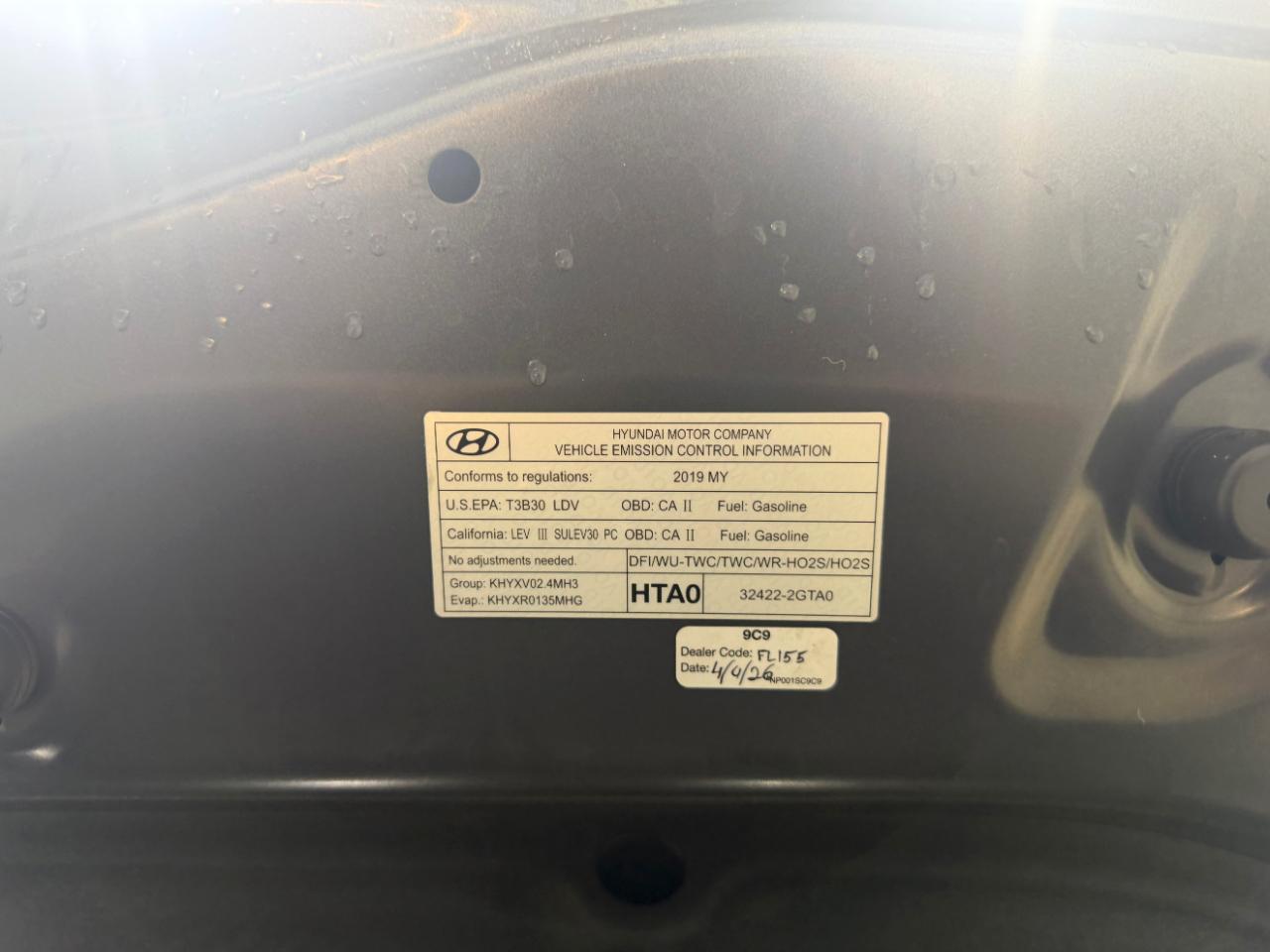 Hyundai Santa Fe SEL 2.4L Auto FWD 2019