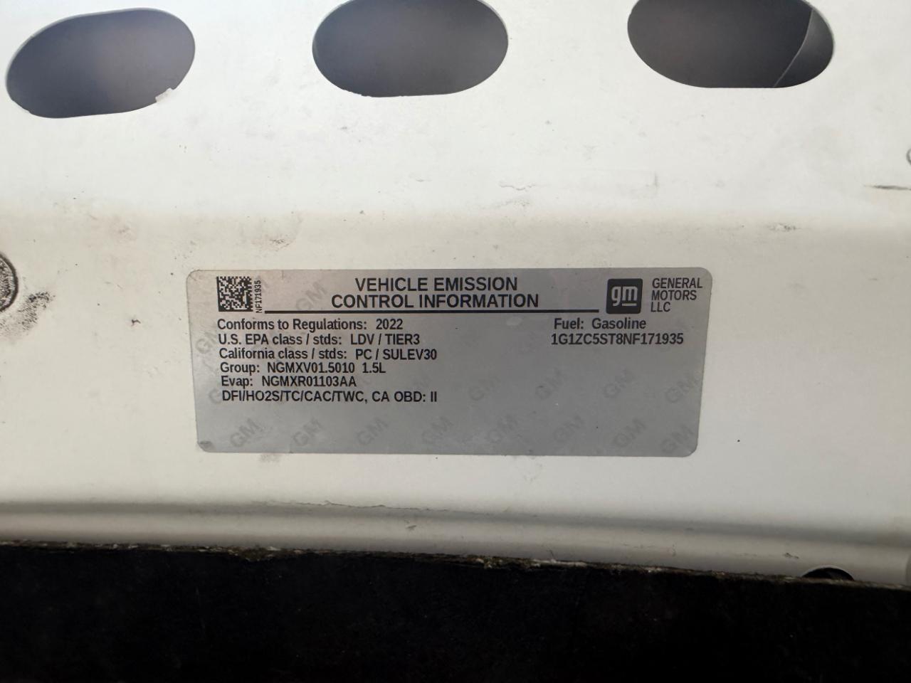 Chevrolet Malibu 4dr Sdn LS w/1FL 2022