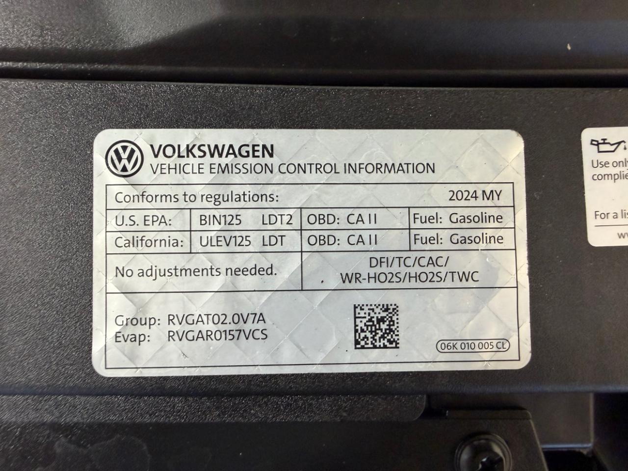 Volkswagen Atlas 2.0T Peak Edition SEL 4MOTION 2024
