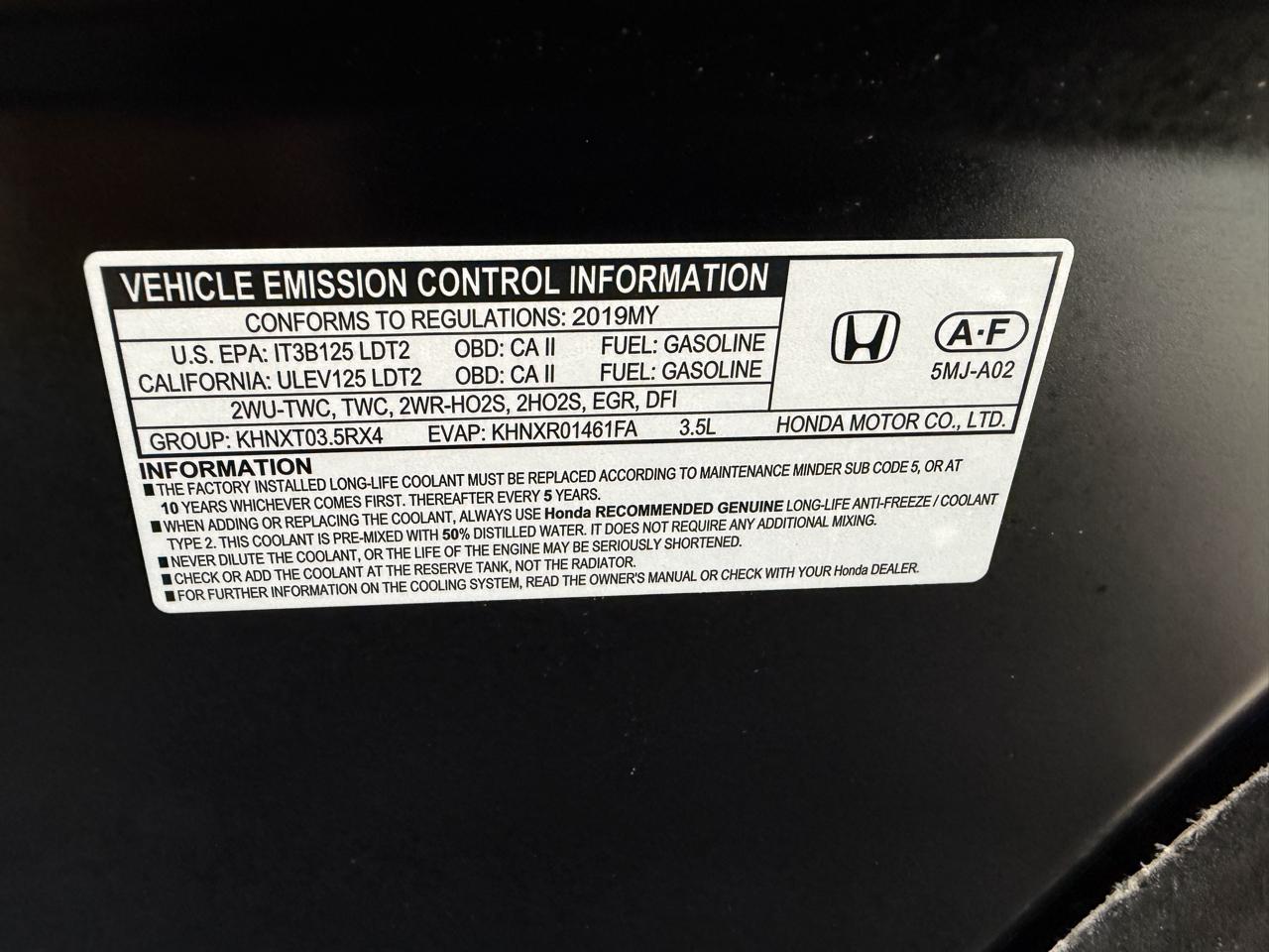 Honda Ridgeline Black Edition AWD 2019