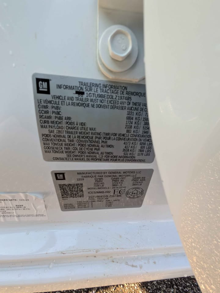 GMC Sierra 1500 SLE Crew Cab Short Box 4WD 2020