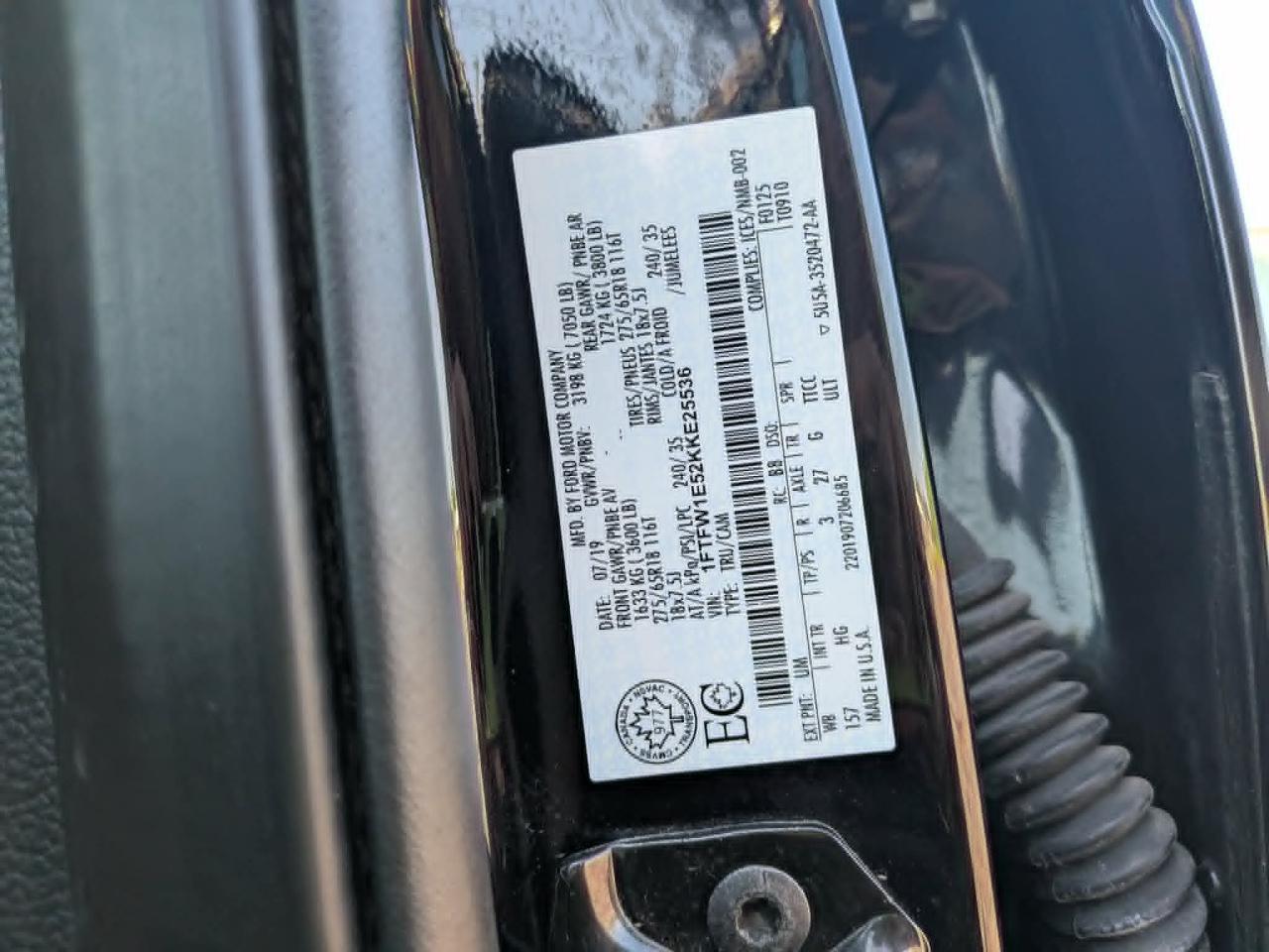 Ford F-150 Lariat SuperCrew 6.5-ft. Bed 4WD 2019